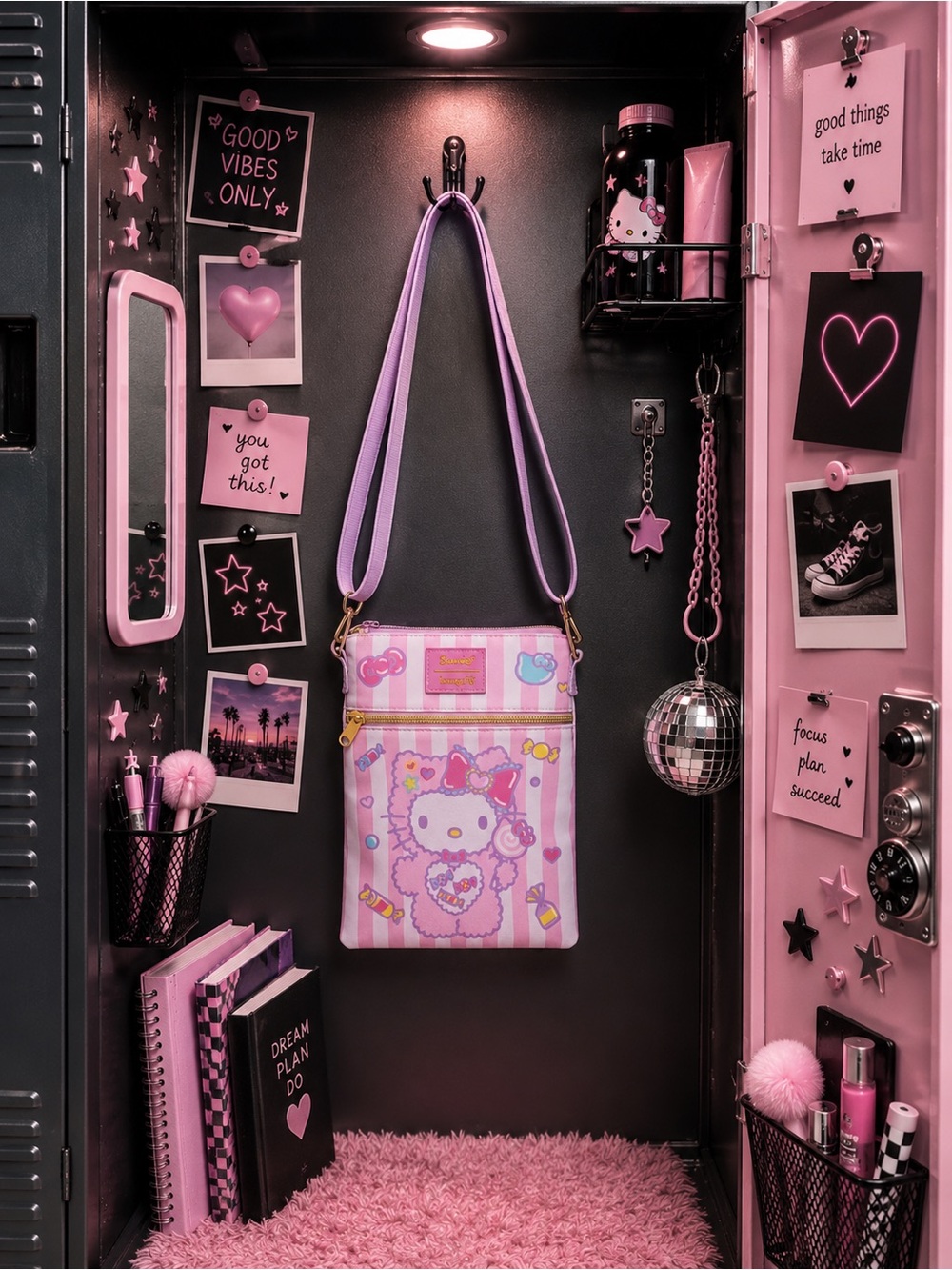 Loungefly Hello Kitty Candy Monster  Crossbody Bag.NWT